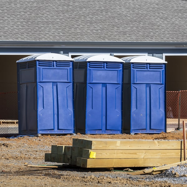 what is the expected delivery and pickup timeframe for the porta potties in Hillsboro